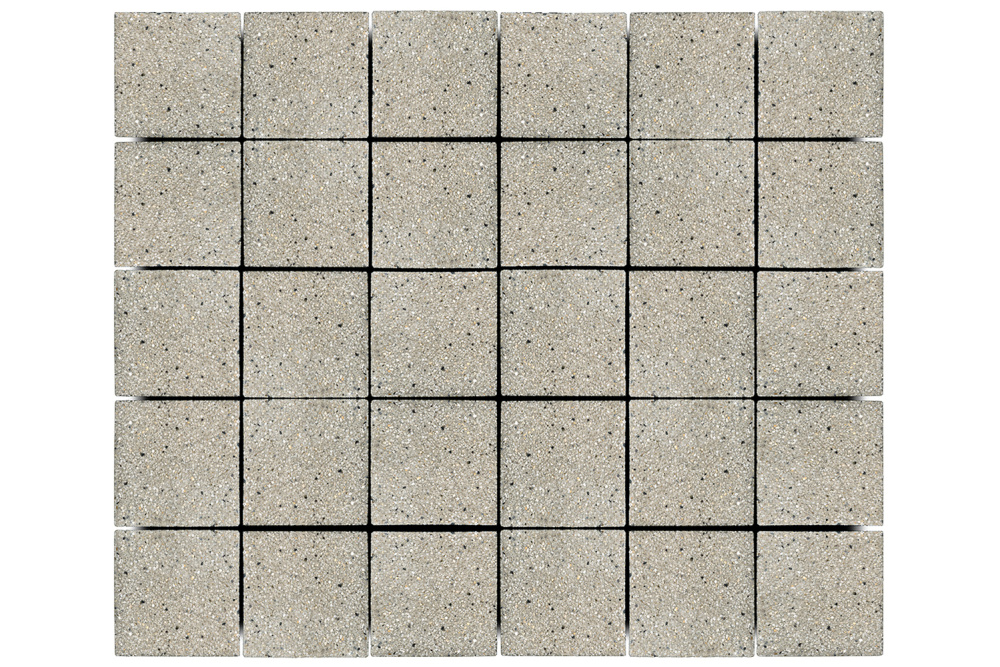 Тротуарная плитка Лувр 200х200х60 Гранит белый – 1