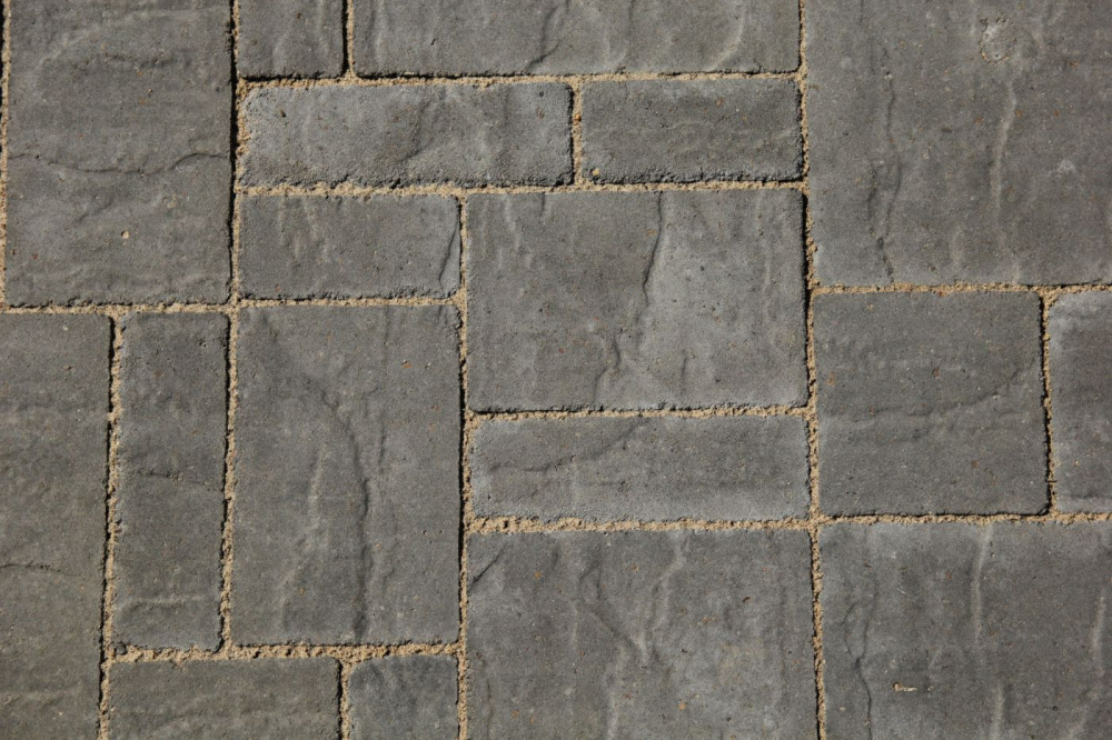 Изображение тротуарная плитка 342 мз серия "вилла" 400/270/130*270/130*80 серый