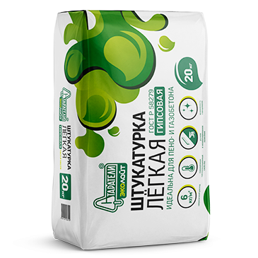 Штукатурка гипсовая легкая Эколайт СТАРАТЕЛИ 20 кг – 1