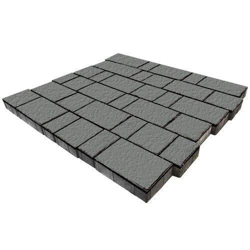 Тротуарная плитка Steinrus Новый город, серый, Old-Age, 40 мм – 1