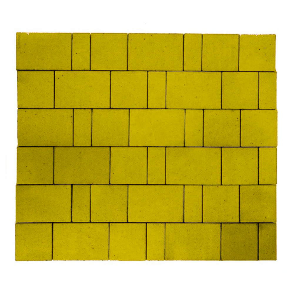 Изображение тротуарная плитка 342 мз серия "старый город" 260/160*160/160*160/100*80 желтый