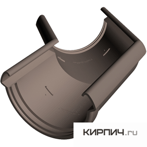 Изображение угол желоба 135° standart, пвх, цвет шоколад