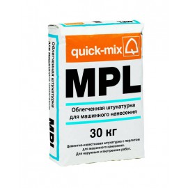 Изображение штукатурка облегченная мн quick-mix mpl серый 30 кг