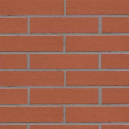 Плитка фасадная клинкерная Stroeher KERAVETTE CHROMATIC и FLAME 215 patrizienrot гладкая неглазурованная DF8, 240x52x8 – 1