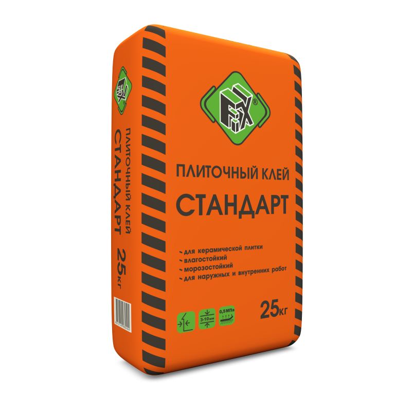 Изображение клей плиточный стандарт fix 25кг