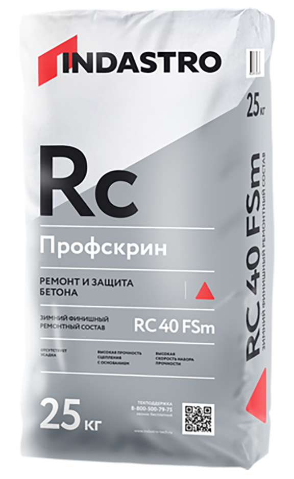 Изображение финишный ремонтный состав индастро профскрин rc40 fsm (25кг)