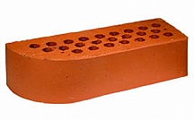 Кирпич облицовочный Terca (Wienerberger) RED радиусный гладкий 250х85х65  – 1