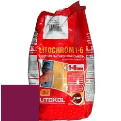Изображение затирка цементная litokol litochrom 1-6 c.680 меланзана 2 кг