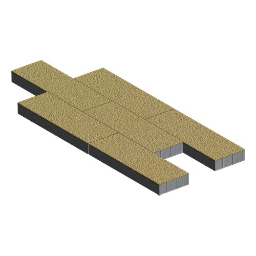 Изображение тротуарная плитка steinrus аликанте песочный, native, 80 мм