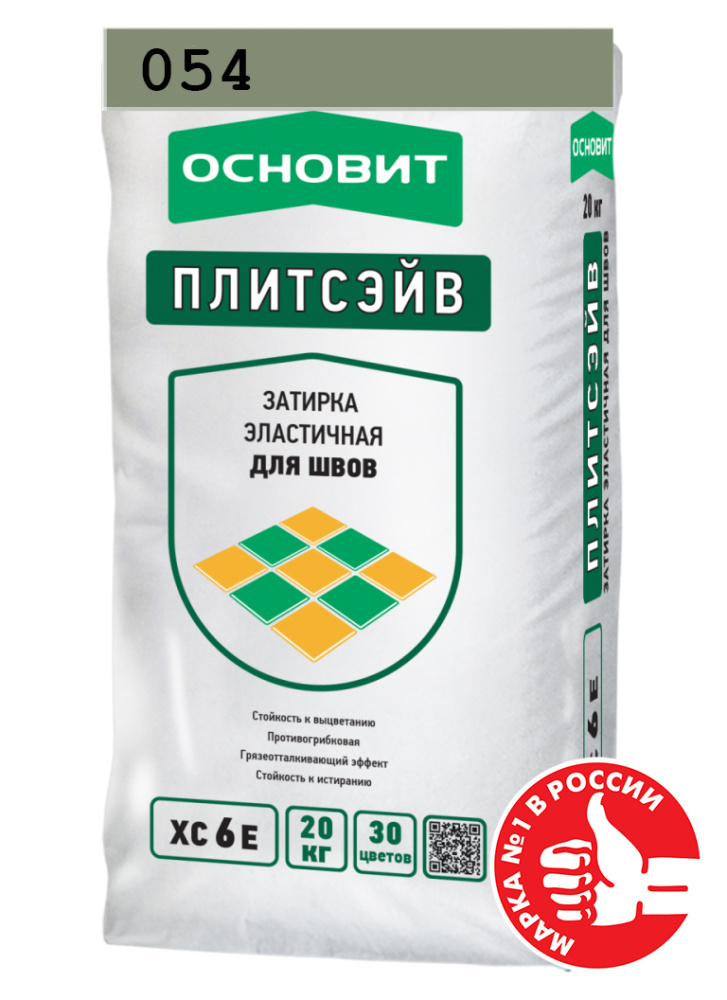 Изображение затирка эластичная основит плитсэйв xc6 e нефритовая 054 20 кг