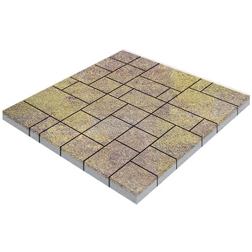 Изображение тротуарная плитка steinrus инсбрук альпен colormix тахель, native, 60 мм