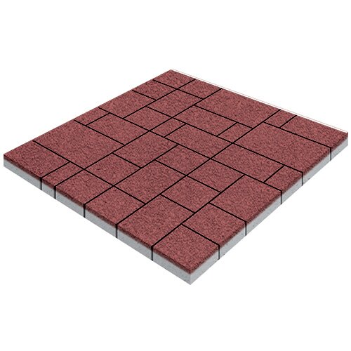 Изображение тротуарная плитка steinrus инсбрук альпен винный, native, 60 мм