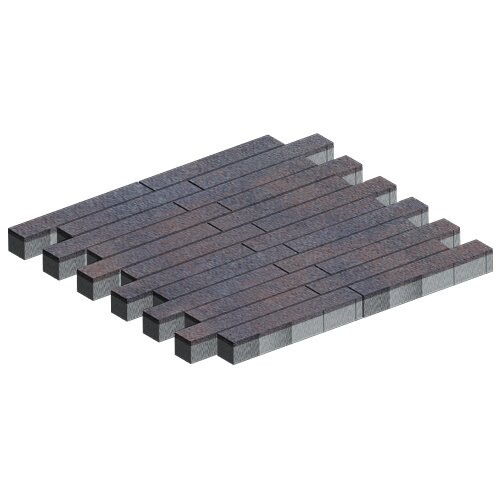 Изображение тротуарная плитка steinrus кроссбар хэви рица, backwash, backwash, 100 мм