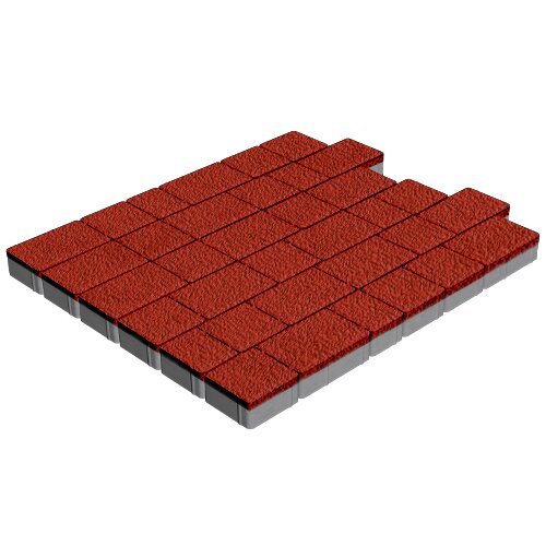 Изображение тротуарная плитка steinrus инсбрук альт брик красный, native, 60 мм