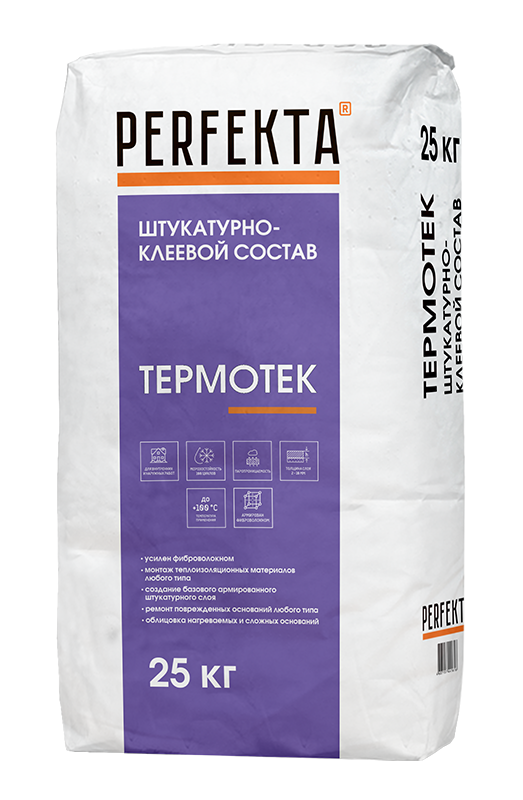 Изображение штукатурно-клеевой состав для теплоизоляции "термотек" perfekta 25кг 