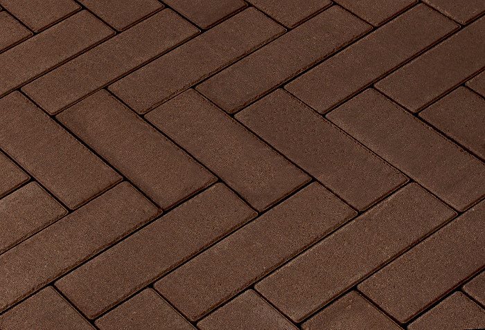 Тротуарная плитка 342 МЗ Паркет 240х80х60 темно-коричневый – 1