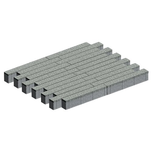 Изображение тротуарная плитка steinrus кроссбар хэви белый, native, 100 мм