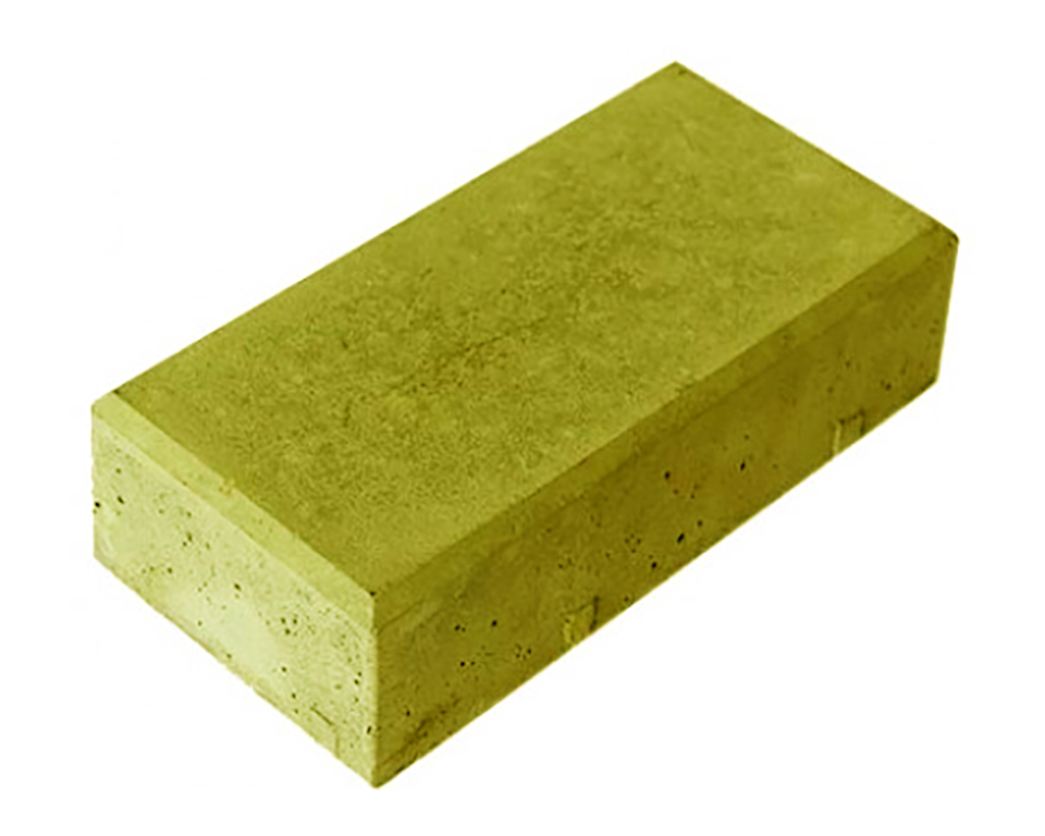 Тротуарная плитка Брусчатка 200х100х40 желтый – 1