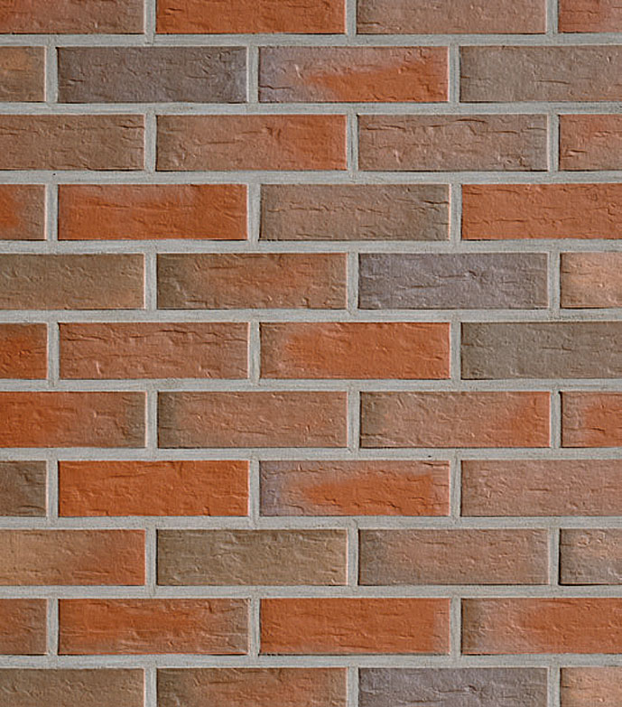Изображение плитка фасадная клинкерная roben rhon bunt genarbt пестрый nf 240х71x9