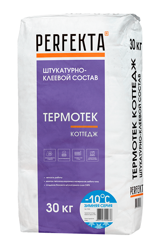 Штукатурно-клеевой состав Термотек Коттедж Зимняя серия, 30 кг – 1