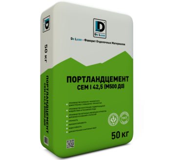 Изображение цемент de luxe м-500  сем ii 42,5 50 кг (по 40 шт)
