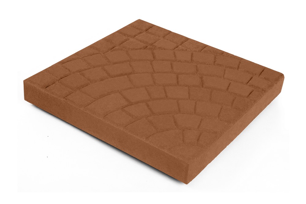 Тротуарная плитка паутинка 350х350х50 рыжий – 1