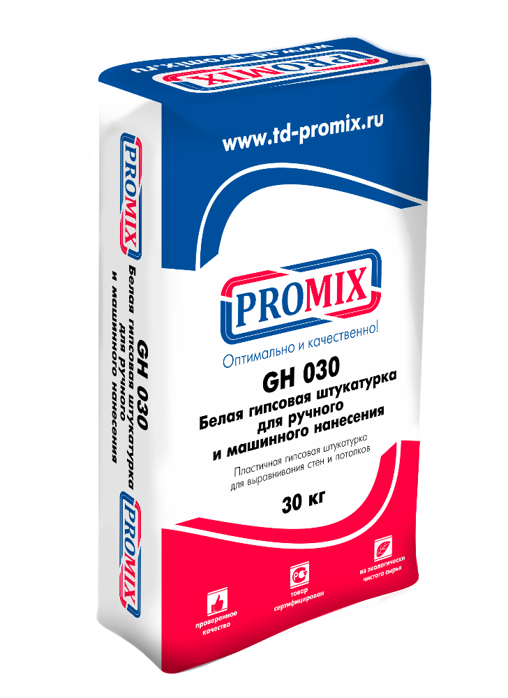 GH 031  Штукатурка гипсовая Белая PROMIX 30 кг – 1