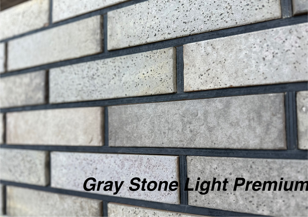 Изображение кирпич облицовочный gray stone light premium одинарный красная гвардия