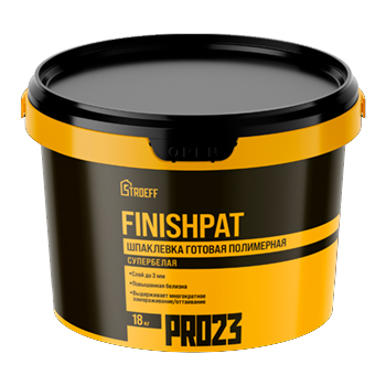 Шпаклевка готовая полимерная супербелая Finishpat Строефф PR023 18кг – 1