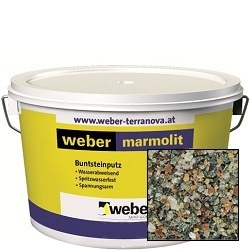 Изображение штукатурка мозаичная weber pas marmolit 1.5 мм м221