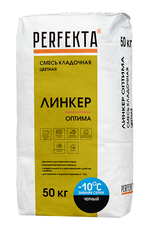 Изображение линкер оптима цветной кладочный раствор perfekta черный зима 50 кг 