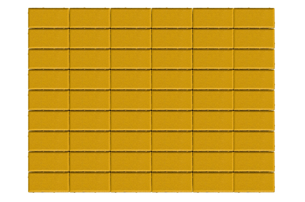 Тротуарная плитка Прямоугольник 200х100х60 жёлтый – 1