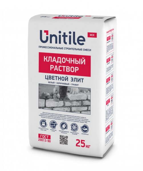 Изображение цветной кладочный раствор элит белый unitile 25 кг