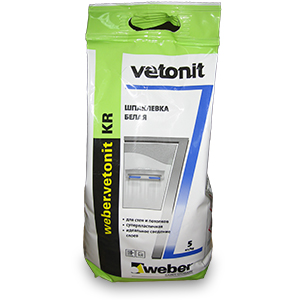 Изображение шпатлёвка полимерная weber vetonit кr 5 кг