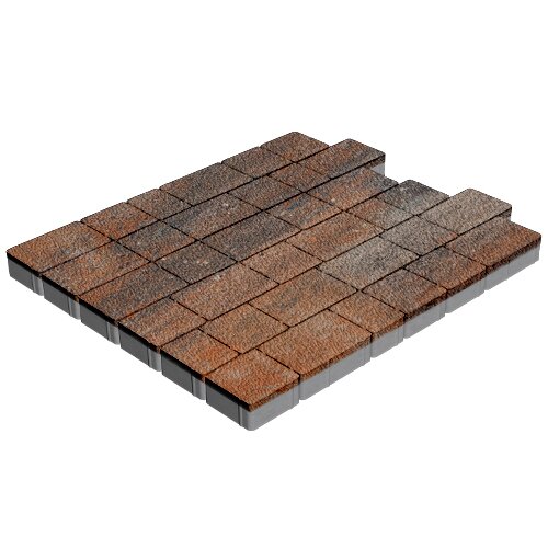 Изображение тротуарная плитка steinrus инсбрук альт брик colormix рей, native, 60 мм