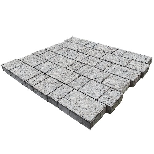 Изображение тротуарная плитка steinrus бельпассо мрамор, backwash, 60 мм