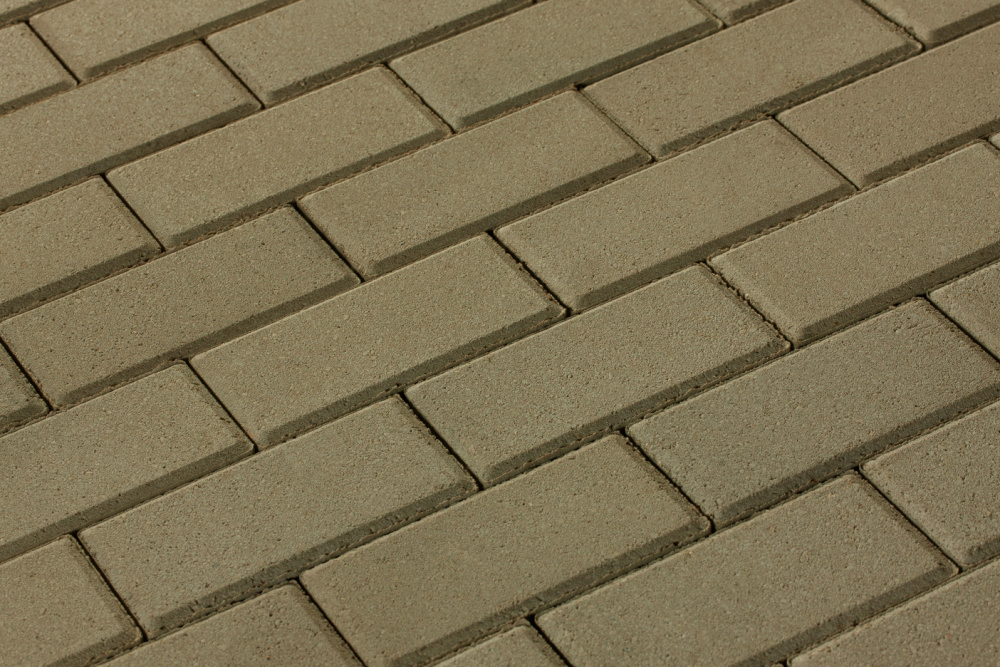 Тротуарная плитка 342 МЗ Брусчатка 200х100х40 оливковая – 1