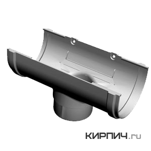 Изображение выход из желоба standart, пвх, цвет пломбир