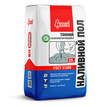 Наливной пол тонкий самонивелирующийся СТАРАТЕЛИ 25 кг – 1