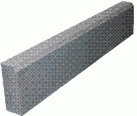 Изображение бордюр дорожный 1000х250х120 серый