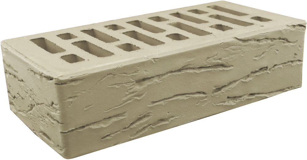 Кирпич облицовочный Латте одинарный кора дуба – 1