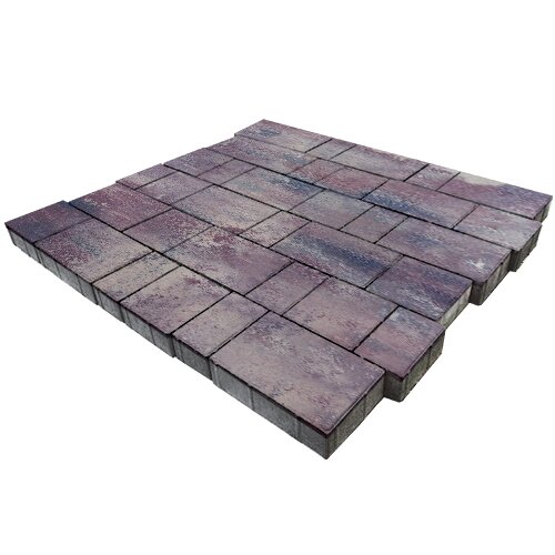 Изображение тротуарная плитка steinrus bergamo colormix каратау, гладкая, 40 мм