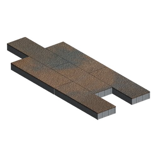 Изображение тротуарная плитка steinrus аликанте colormix штайнрус, native, 80 мм