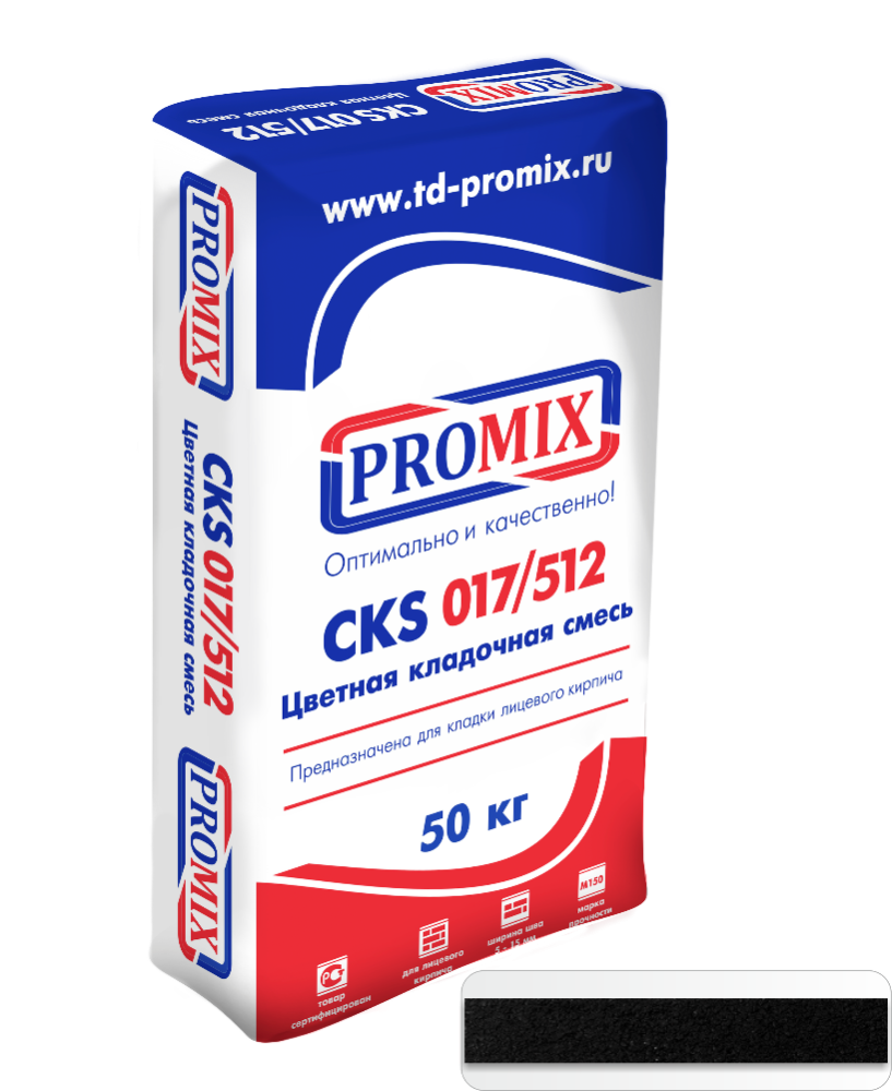 Изображение 6400 цветной кладочный раствор cks 512 promix черный 50 кг