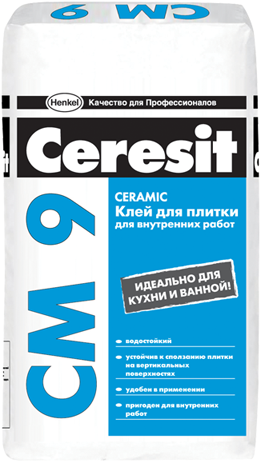 Изображение плиточный клей ceresit cm 9 25 кг