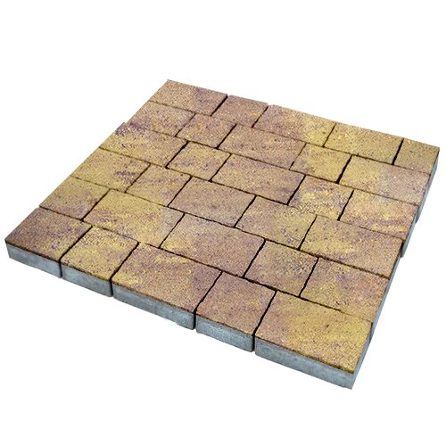 Изображение тротуарная плитка steinrus palermo colormix тахель, гладкая, 80 мм