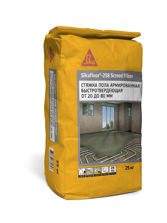 Ровнитель для пола Sikafloor-258 Screed Fiber – 1