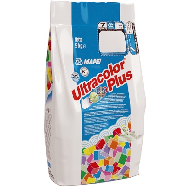 Изображение затирка цементная mapei ultracolor plus №100 белая 5 кг