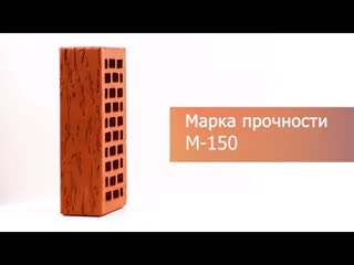 Кирпич облицовочный красный одинарный руст М-150  Воротынск – 11