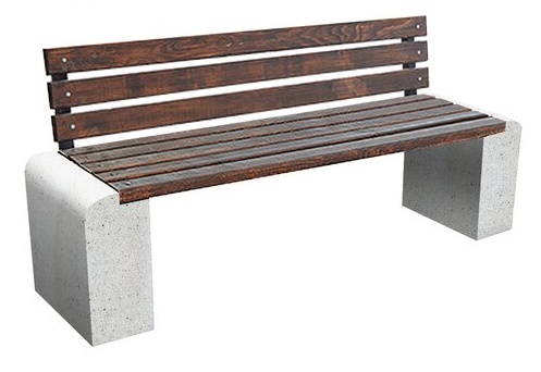 Изображение лавка steinrus new city back белый мрамор glance